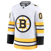 Boston Bruins Fanatics Away Premium Custom Jersey White