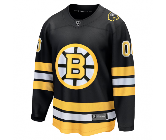 Boston Bruins Fanatics Home Breakaway Custom Jersey Black