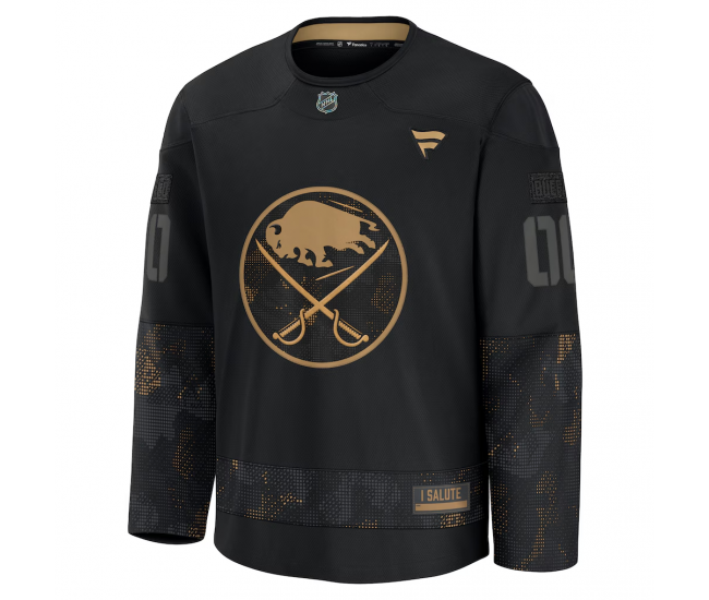 Buffalo Sabres Fanatics 2024 Military Appreciation Custom Practice Jersey Black