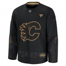 Calgary Flames Fanatics 2024 Military Appreciation Custom Practice Jersey Black Calgary Flames Fanatics 2024 Military Appreciation Custom Practice Jersey Black