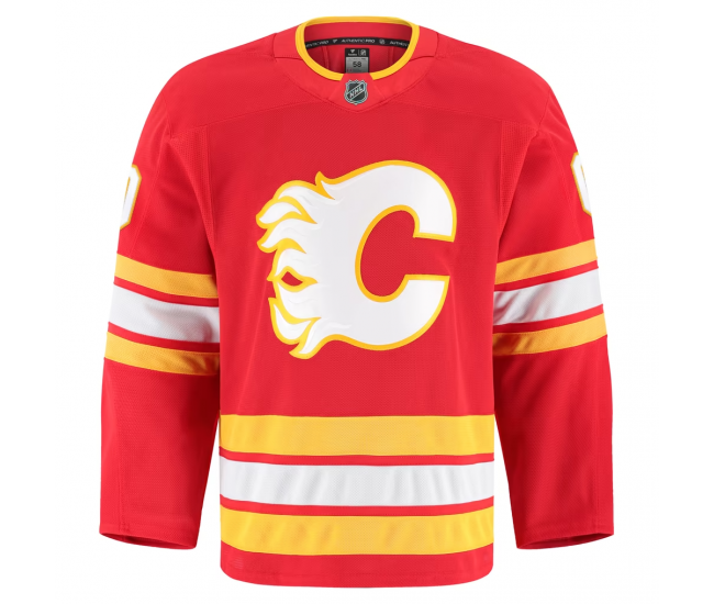 Calgary Flames Fanatics Home Authentic Pro Custom Jersey Red