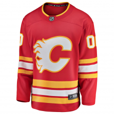 Calgary Flames Fanatics Home Breakaway Custom Jersey Red Calgary Flames Fanatics Home Breakaway Custom Jersey Red