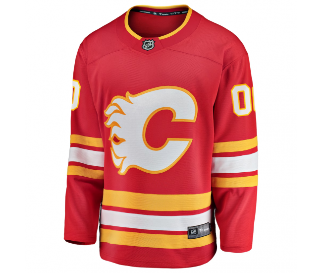 Calgary Flames Fanatics Home Breakaway Custom Jersey Red