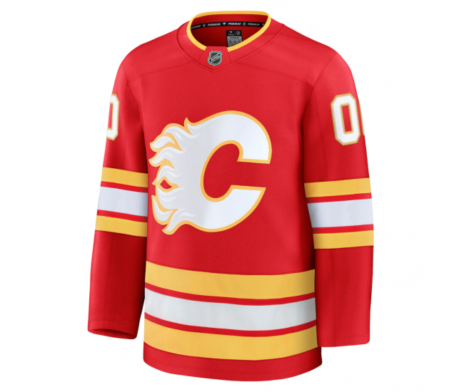 Calgary Flames Fanatics Home Premium Custom Jersey Red