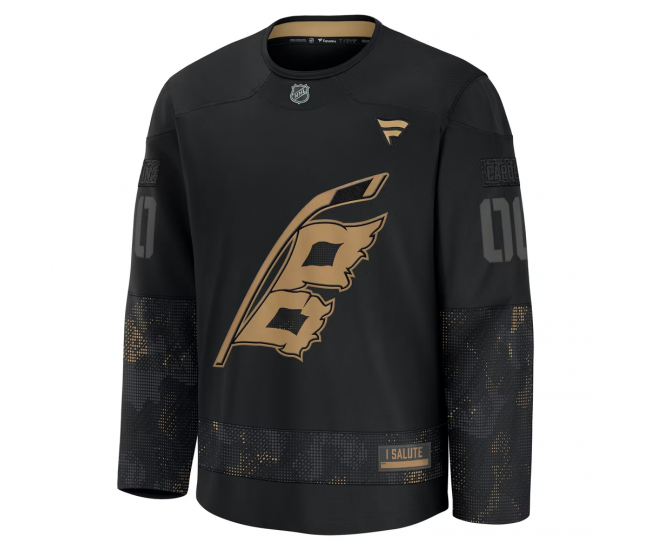 Carolina Hurricanes Fanatics 2024 Military Appreciation Custom Practice Jersey Black