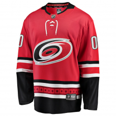Carolina Hurricanes Fanatics Alternate Breakaway Custom Jersey Red Carolina Hurricanes Fanatics Alternate Breakaway Custom Jersey Red