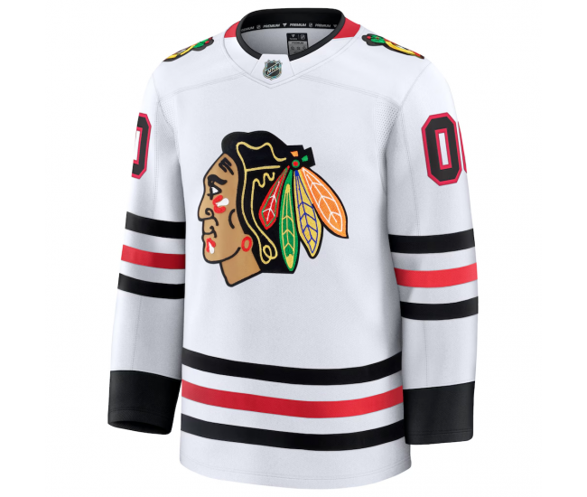 Chicago Blackhawks Fanatics Away Premium Custom Jersey White