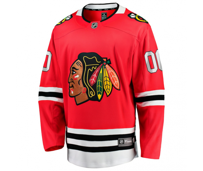 Chicago Blackhawks Fanatics Home Breakaway Custom Jersey Red