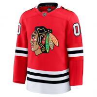 Chicago Blackhawks Fanatics Home Premium Custom Jersey Red