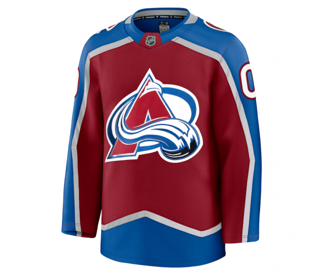 Colorado Avalanche Fanatics Home Premium Custom Jersey Burgundy