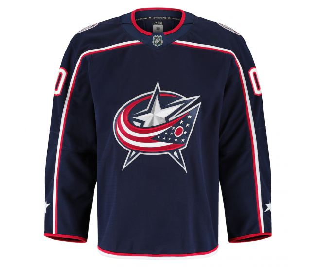 Columbus Blue Jackets Fanatics Home Authentic Pro Custom Jersey Navy