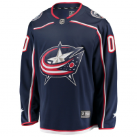 Columbus Blue Jackets Fanatics Home Breakaway Custom Jersey Navy