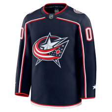 Columbus Blue Jackets Fanatics Home Premium Custom Jersey Navy Columbus Blue Jackets Fanatics Home Premium Custom Jersey Navy