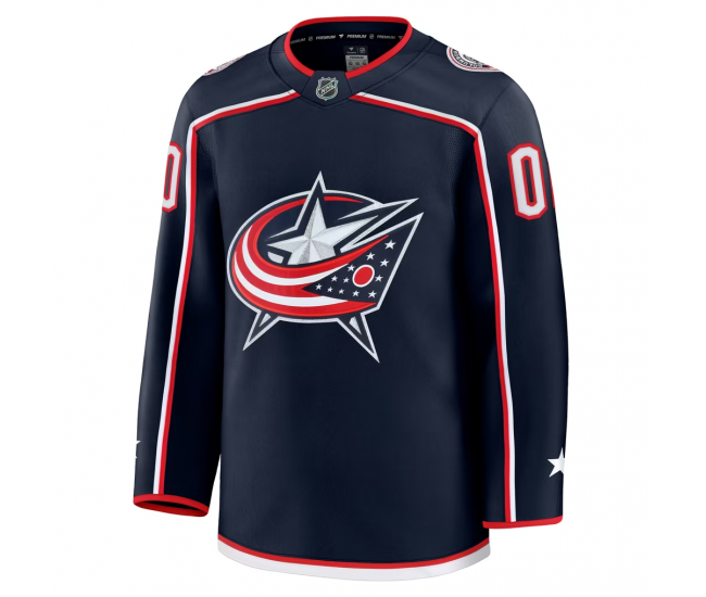 Columbus Blue Jackets Fanatics Home Premium Custom Jersey Navy