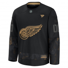 Detroit Red Wings Fanatics 2024 Military Appreciation Custom Practice Jersey Black Detroit Red Wings Fanatics 2024 Military Appreciation Custom Practice Jersey Black