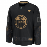 Edmonton Oilers Fanatics 2024 Military Appreciation Custom Practice Jersey Black