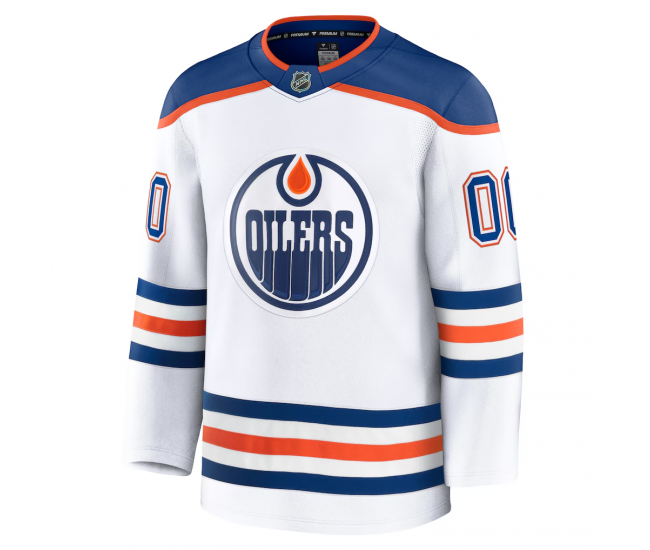 Edmonton Oilers Fanatics Away Premium Custom Jersey White