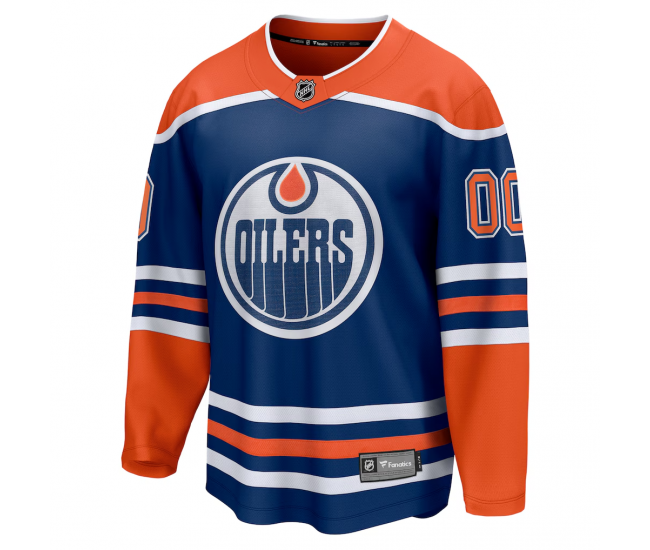 Edmonton Oilers Fanatics Home Breakaway Custom Jersey Royal