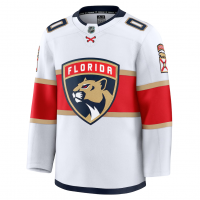 Florida Panthers Fanatics Away Premium Custom Jersey White