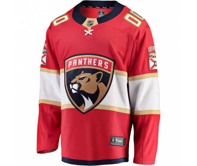 Florida Panthers Fanatics Home Breakaway Custom Jersey Red
