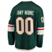 Minnesota Wild Fanatics Home Breakaway Custom Jersey Green