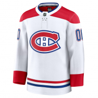 Montreal Canadiens Fanatics Away Premium Custom Jersey White