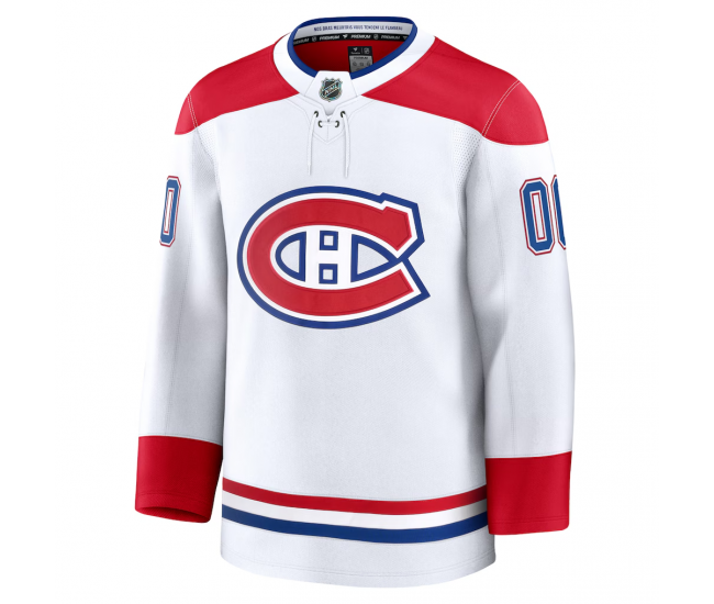 Montreal Canadiens Fanatics Away Premium Custom Jersey White
