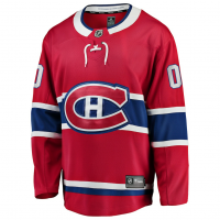 Montreal Canadiens Fanatics Home Breakaway Custom Jersey Red
