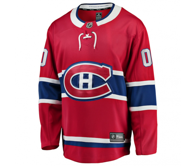 Montreal Canadiens Fanatics Home Breakaway Custom Jersey Red