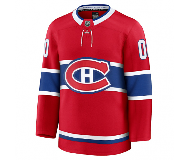 Montreal Canadiens Fanatics Home Premium Custom Jersey Red