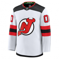 New Jersey Devils Fanatics Away Premium Custom Jersey White