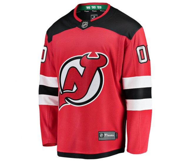 New Jersey Devils Fanatics Home Breakaway Custom Jersey Red