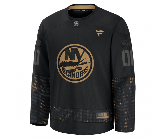 New York Islanders Fanatics 2024 Military Appreciation Custom Practice Jersey Black