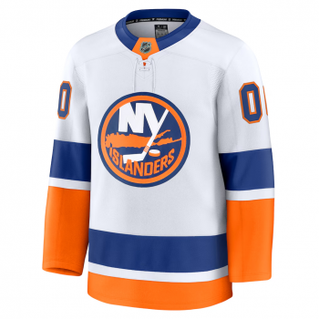 New York Islanders Fanatics Away Premium Custom Jersey White