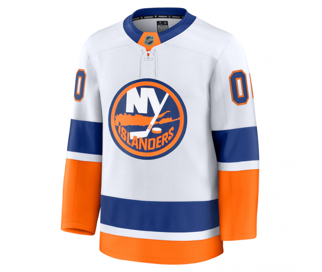 New York Islanders Fanatics Away Premium Custom Jersey White