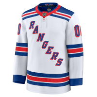 New York Rangers Fanatics Away Premium Custom Jersey White