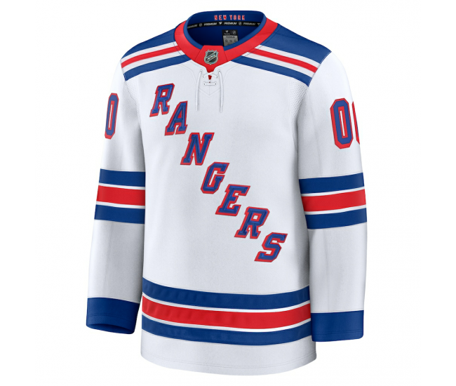 New York Rangers Fanatics Away Premium Custom Jersey White
