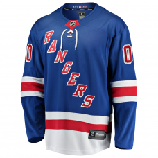 New York Rangers Fanatics Home Breakaway Custom Jersey Blue New York Rangers Fanatics Home Breakaway Custom Jersey Blue