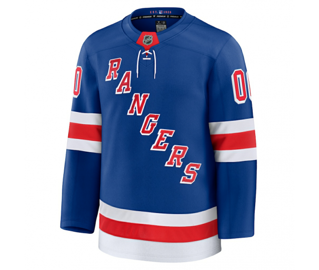 New York Rangers Fanatics Home Premium Custom Jersey Royal
