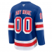 New York Rangers Fanatics Home Premium Custom Jersey Royal