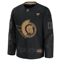 Ottawa Senators Fanatics 2024 Military Appreciation Custom Practice Jersey Black