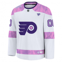 Philadelphia Flyers Fanatics 2024 Hockey Fights Cancer Custom Practice Jersey White