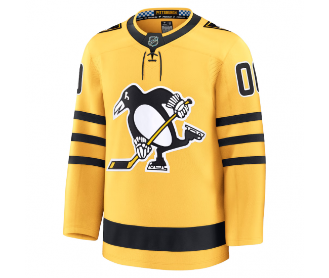 Pittsburgh Penguins Fanatics Alternate Premium Custom Jersey Gold