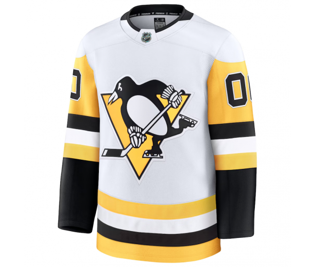 Pittsburgh Penguins Fanatics Away Premium Custom Jersey White