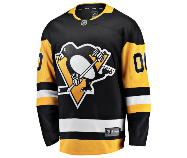 Pittsburgh Penguins Fanatics Home Breakaway Custom Jersey Black