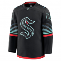 Seattle Kraken Fanatics Alternate Premium Custom Jersey Black