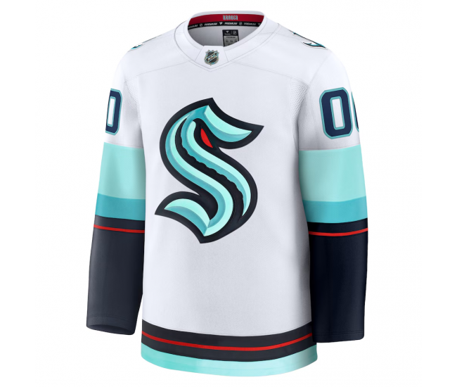 Seattle Kraken Fanatics Away Premium Custom Jersey White