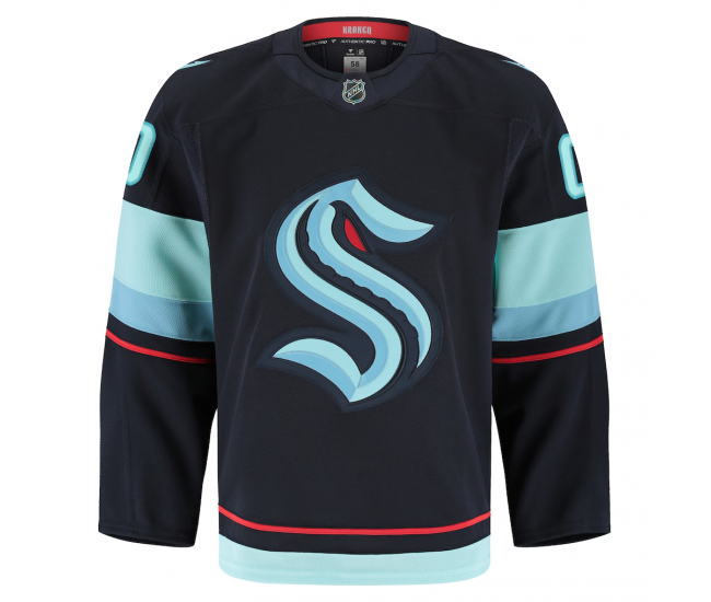 Seattle Kraken Fanatics Home Authentic Pro Custom Jersey Navy
