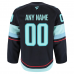 Seattle Kraken Fanatics Home Authentic Pro Custom Jersey Navy
