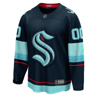 Seattle Kraken Fanatics Home Breakaway Custom Jersey Deep Sea Blue